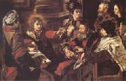 SERODINE, Giovanni Jesus among the Doctors (mk05) oil on canvas